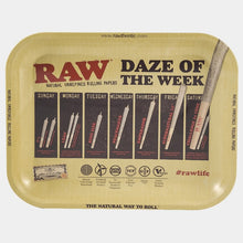 Load image into Gallery viewer, RAW – Daze Of The Week Extra Large Metal Rolling Tray XL - 28x34cm