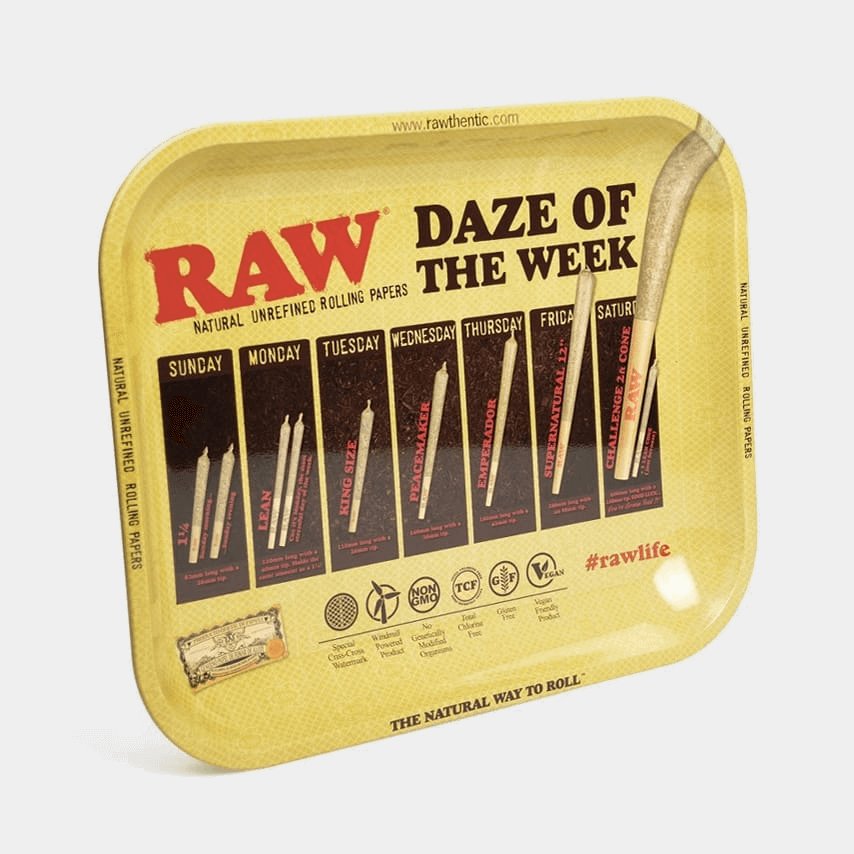 RAW – Daze Of The Week Extra Large Metal Rolling Tray XL - 28x34cm