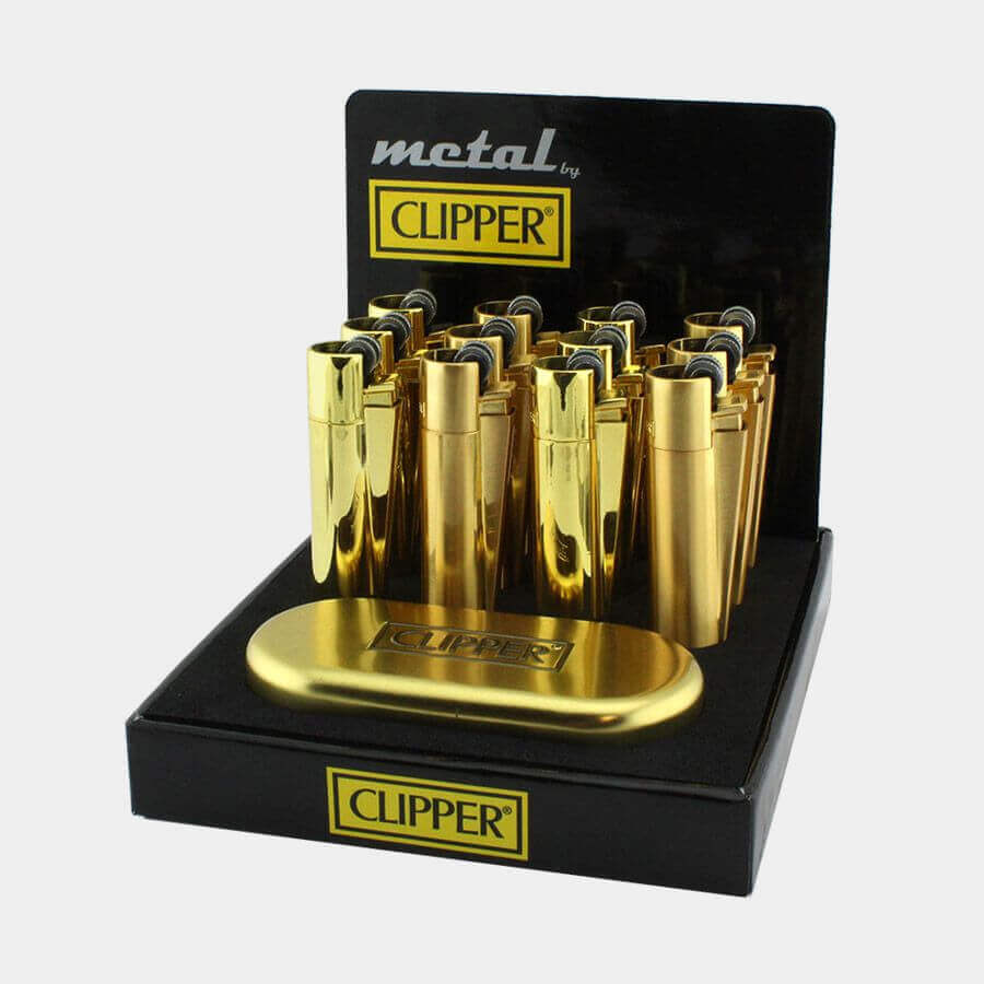 Clipper™ Gold Metal Premium Lighter