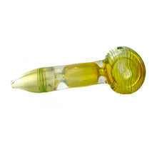 Load image into Gallery viewer, Glass Pipe Small Green Fumed Glass 14cm
